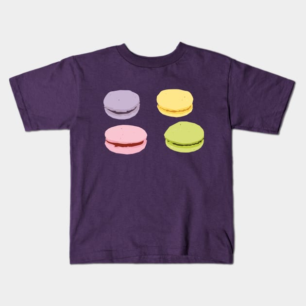 Sweet Macarons Kids T-Shirt by SarahTheLuna